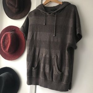 Banana Republic Rabbit Hair Hooded Oversized Soft Sweater Luxury Minimalist